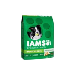 Iams Adult MiniChunks Small Kibble High Protein Dry Dog Food 30lb New Freeship