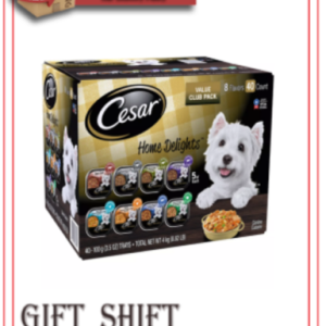 Cesar Home Delights Wet Dog Food, 8 Flavor Variety Pack in Sauces, 3.5 oz, 40 ct
