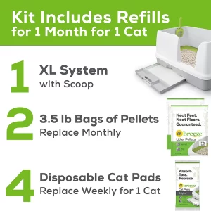 Tidy Cats Breeze XL All-In-One Cat Litter Box System