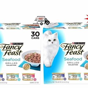 2 Pack Fancy Feast Grilled Feast Pack Canned Cat Food, 3-oz can, case of 30