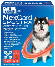 Nexgard Spectra 30.1 – 60kg – 6 Chewable