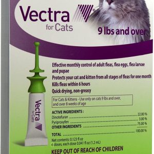 Vectra for Cats over 9 lbs and over 8 weeks of age 6 Pack US EPA Approved! New
