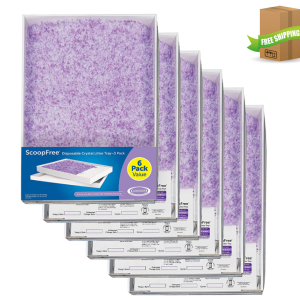 PetSafe ScoopFree Crystal Cat Litter Non-Clumping Lavender Scented (6 packs)