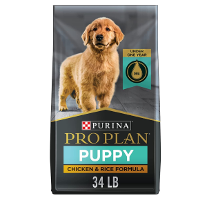 Purina Pro Plan High Protein Dry Puppy Food, Chicken and Rice Formula – 34 lb. Bag