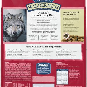 Blue Buffalo Wilderness High Protein, Natural Adult Dry Dog Food, Salmon 24-lb