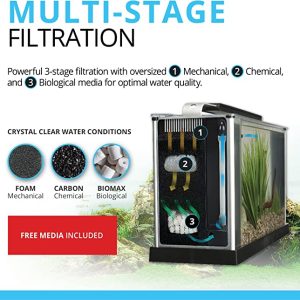 Fluval SPEC Aquarium Kit, Aquarium with LED Lighting and 3-Stage Filtration System, 5-Gallon