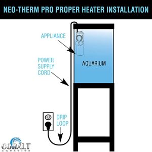Cobalt Aquatics Neo-Therm Pro Aquarium Heater (200 watt), Fully-Submersible Freshwater, Saltwater, Thermostat, Thermometer, Shatterproof