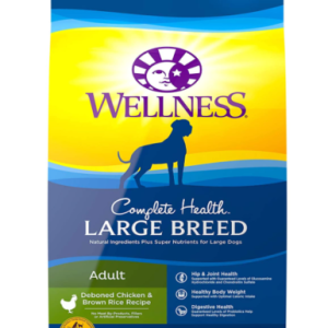 Wellness Large Breed Adult Deboned Chicken & Brown Rice Recipe Dry Dog Food 30lb