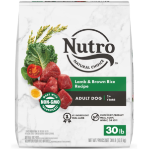 Nutro Wholesome Essentials Adult Pasture-Fed Lamb & Rice Dry Dog Food,30lb