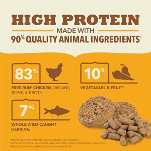 ACANA® Freeze Dried Dog Food & Topper, Grain Free, High Protein, Fresh & Raw Animal Ingredients, Free-Run Chicken Recipe, Morsels, 8oz
