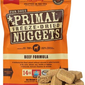 Freeze Dried Dog Food Nuggets Beef Formula, Grain Free Raw Dog Food, 28oz