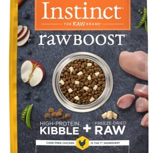 Raw Boost Grain Free Dry Dog Food, High Protein Real Chicken Kibble, 21 lb. Bag