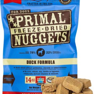 Freeze Dried Dog Food Nuggets Duck Formula, Grain Free Raw Dog Food, 28oz