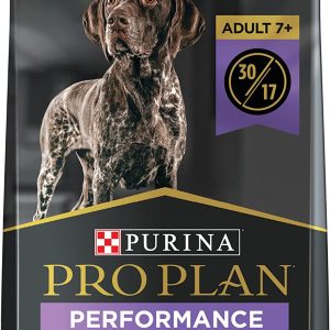 Purina Pro Plan SPORT Adult 7+ Performance 30/17 Chicken & Rice Forumula Dry Dog Food – 24 lb. Bag