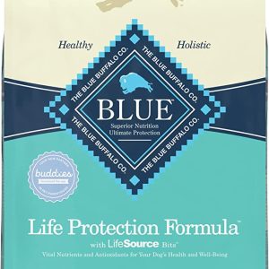 Blue Buffalo Life Protection Formula Natural Adult Dry Dog Food, Fish and Brown Rice 15-lb