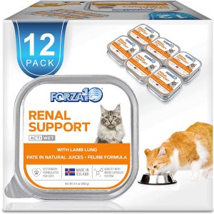 Forza10 Wet Renal Cat Food, Kidney Care Cat Food with Lamb, 3.5 Ounce Can Kidney Support for Cats Wet Food and Renal Health Canned Cat Food, 12 Pack Wet Cat Food