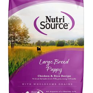 NutriSource Puppy Food, Made with Chicken and Rice, Large Breed, 30LB