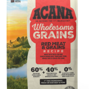 ACANA Wholesome Grains Red Meat Recipe Gluten-Free Dry Dog Food,22.5lb