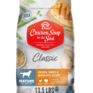 Chicken Soup for the Soul Mature Chicken,Turkey & Brown Rice Dry Dog Food,13.5lb