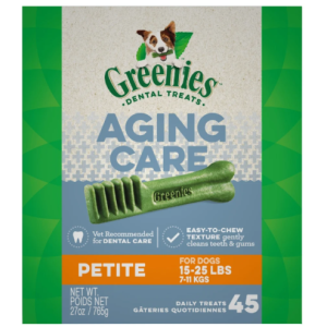 Greenies Aging Care Petite Dental Care Dog Treats, 27-oz