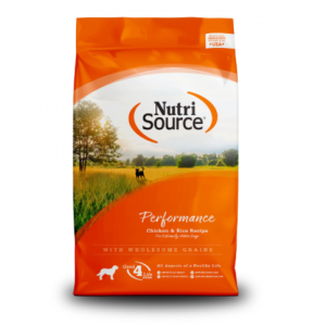 NutriSource Performance Chicken & Rice Dry Dog Food, 40lb