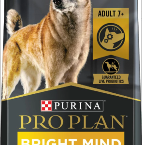 Purina Pro Plan Bright Mind Adult 7+ Chicken & Rice Formula Dry Dog Food, 30lb