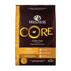 Wellness CORE Grain Free Natural Puppy Health Chicken& Turkey Dry Dog Food,12lb