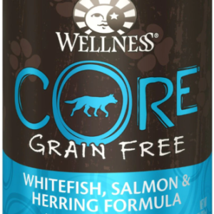 Wellness CORE Grain-Free Whitefish, Salmon & Herring Canned Dog Food,12×12.5-oz