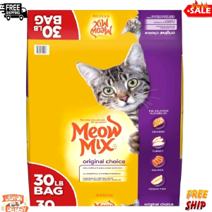 Meow Mix Original Choice Dry Cat Food, 30 lb