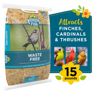 New Wild Bird Seed, Audubon Park Waste Free Wild Bird Food, New, 15 lbs