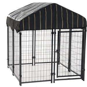 Lucky Dog Pet Resort Kennel with Cover (52″H x 4’W x 4’L)