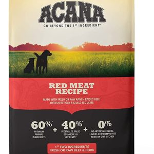 ACANA Red Meat Recipe Grain-Free Dry Dog Food 25lb bag