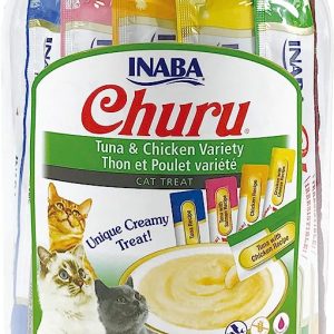 Inaba Churu Chicken Puree Cat Treat Variety Pack, 50ct