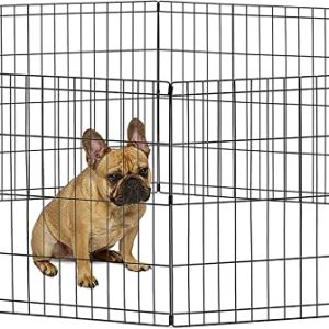 MidWest Foldable Metal Dog Exercise Pen / Pet Playpen, 24″ H