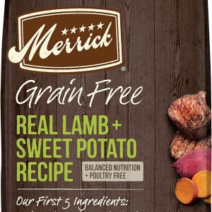 Merrick Grain Free Real Lamb & Sweet Potato Recipe Dry Dog Food, 22lb