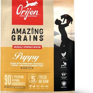 ORIJEN Amazing Grains Puppy Dry Dog Food, 22.5lb