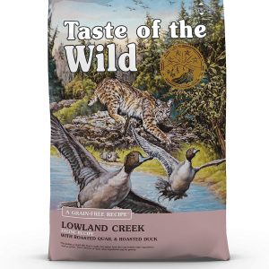 Taste Of The Wild High Protein Real Meat Recipes Premium Dry Cat Food With Superfoods And Nutrients Like Probiotics, Vitamins And Antioxidants For Adult Cats And Kittens