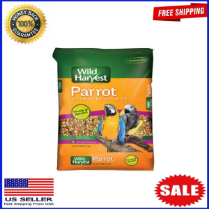 Wild Harvest Parrot Advanced Nutrition Diet Dry Bird Food, 8 lbs