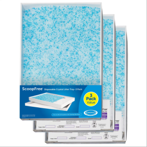 ScoopFree Premium Crystal Blue Litter Tray Refills for Automatic Cleaner, 3-Pack