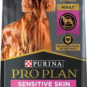 Purina Pro Plan Sensitive Skin and Stomach Dog Food Salmon and Rice Formula – 40 lb. Bag