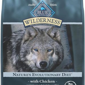 Blue Buffalo Wilderness High Protein Natural Adult Dry Dog Food plus Wholesome Grains, Chicken 13 lb bag