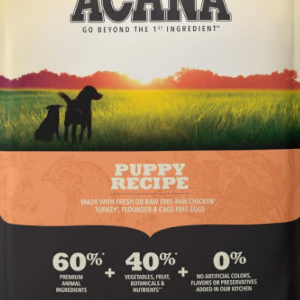 ACANA Grain Free Dry Dog Food, Puppy Recipe, 25lb