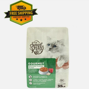 Special Kitty Gourmet Formula Dry Cat Food, Seafood Flavor Blend, 35 lb