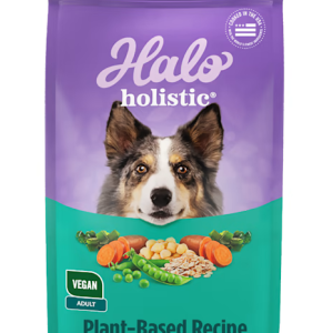 Halo Holistic Vegan Complete Digestive Health Plant-Based Adult Dry Dog Food, 21lbs