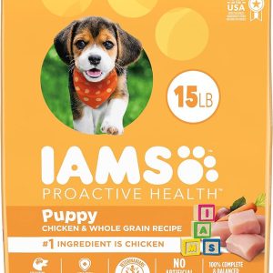 IAMS Small & Toy Breed Adult Dry Dog Food for Small Dogs with Real Chicken, 15 lb. Bag