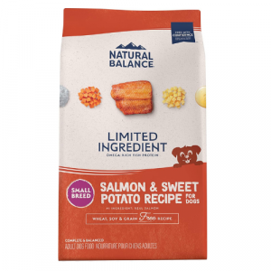 Natural Balance Limited Ingredient Small Breed Adult Grain-Free Dry Dog Food, Salmon & Sweet Potato Recipe, 12 Pound (Pack of 1), Salmon & Sweet Potato (New Formula)