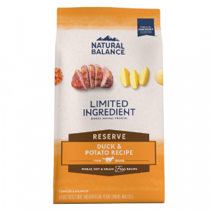 Natural Balance Limited Ingredient Adult Grain-Free Dry Dog Food, Reserve Duck & Potato Recipe, 12 Pound (Pack of 1)